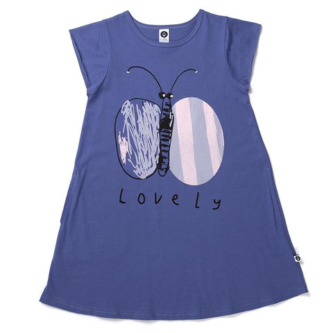 Littlehorn Lovely Butterfly Dress - Grape