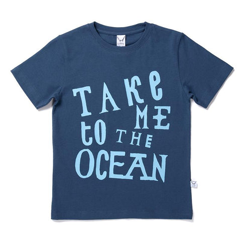 Littlehorn Take Me To The Ocean Tee - Navy